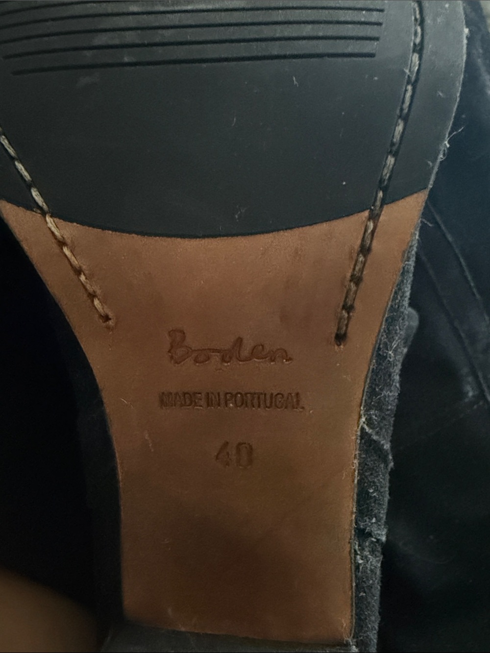 Boden Knee High Black Suede Boots 40 (9) - Picture 5 of 7